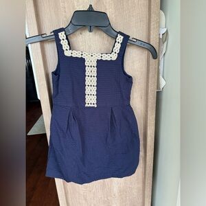 Janie and Jack Navy dress, girls size 3